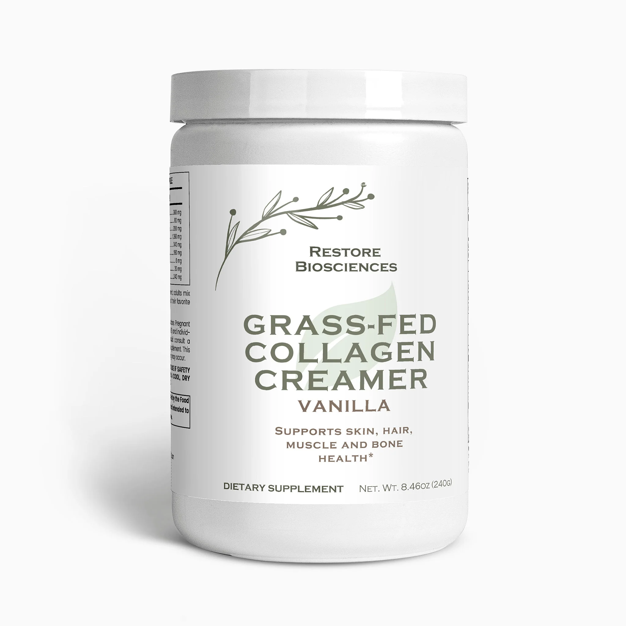 Grass-Fed Collagen Creamer-Vanilla - Image 1