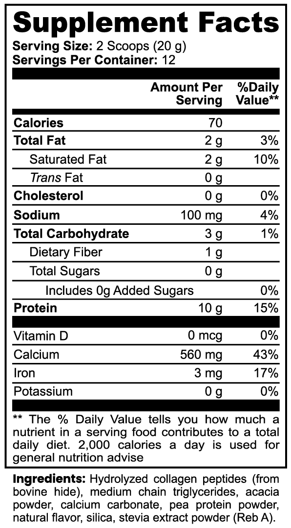 Grass-Fed Collagen Creamer-Vanilla