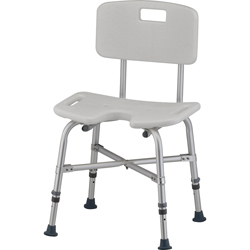 Heavy Duty Shower Chair with U Cut Out and Back