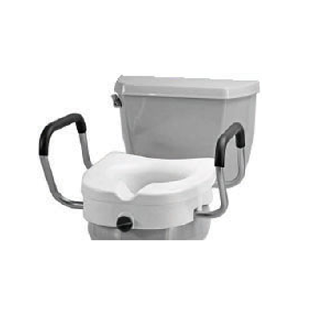 Raised Toilet Seat with Arms