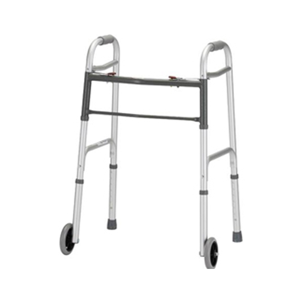 Walker with Wheels Folding-Youth/Short Adult