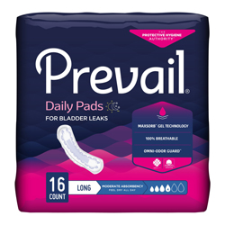 Bladder Control Pads-Moderate-Long 144/case